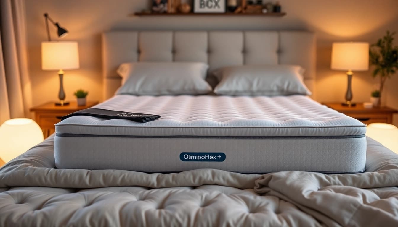 Experience luxury with materassi Olimpo-Flex memory foam, showcasing support and comfort for restful sleep.