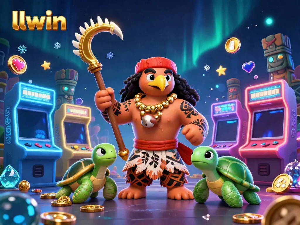 Join the excitement at llwin with vibrant characters and dynamic gaming elements in a rich casino atmosphere.