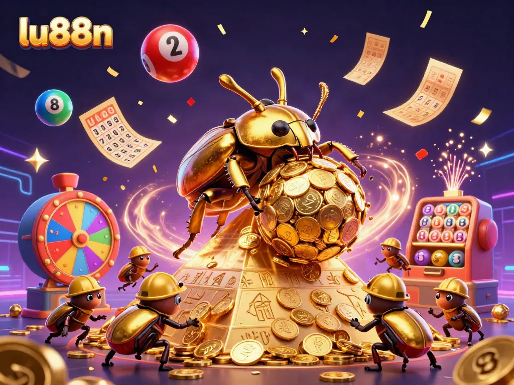 Spin to win with lu88n, vibrant lottery themes and dynamic casino elements showcased