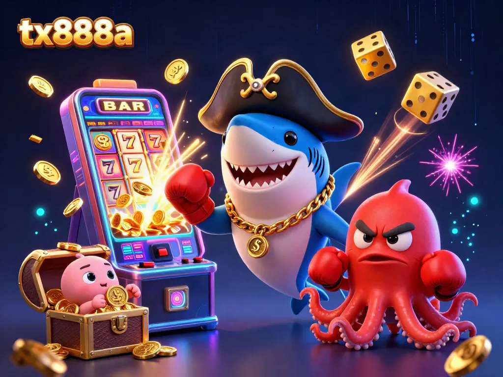 Experience thrilling wins at tx888a with vibrant slot machines and lively sea characters!