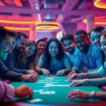 Experience the thrill of online gambling at https://talkprep.org/ with diverse players enjoying a digital poker game.