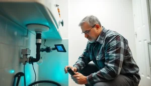 Leak Detection Cornwall specialist using high-tech equipment to identify hidden water leaks.