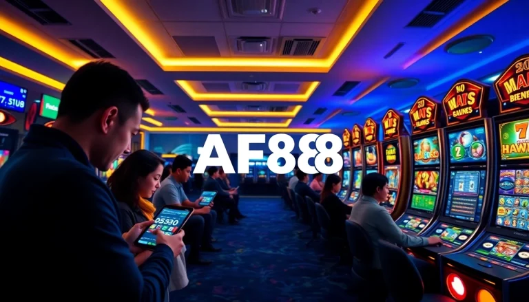 AF88 online betting platform showcasing engaging casino games and sports betting.
