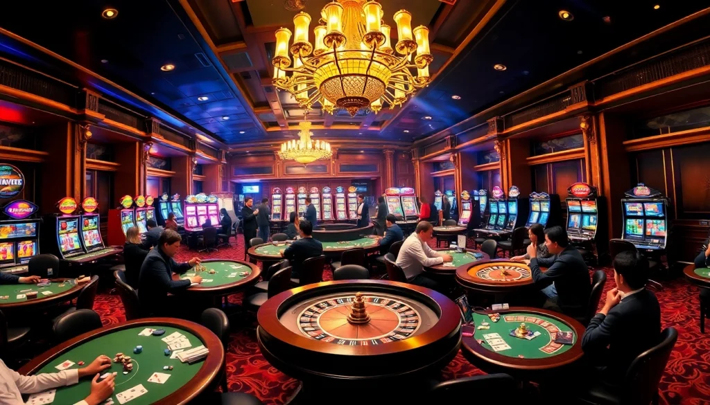 Experience the excitement at Trang Chủ BJ88 with vibrant casino games and luxurious ambiance.