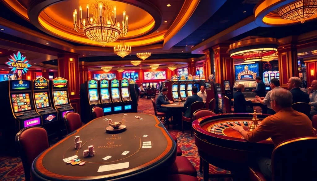 Engage in the thrilling games at nhà cái uu88's vibrant casino showcasing poker and slot machines.