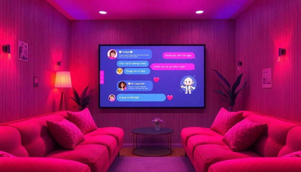 Engaging AI sex chat interactions in a cozy digital setting with inviting ambiance.