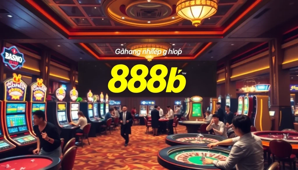 Experienced gamblers enjoying games at a luxurious casino while emphasizing the đăng nhập 888b experience.