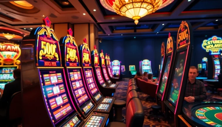 Engaged player enjoying Slot Online games in a luxurious casino setting, highlighting excitement and luxury.