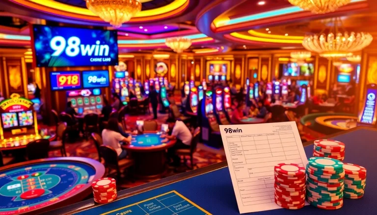 Experience the thrill of 98win with vibrant casino action and gaming excitement.