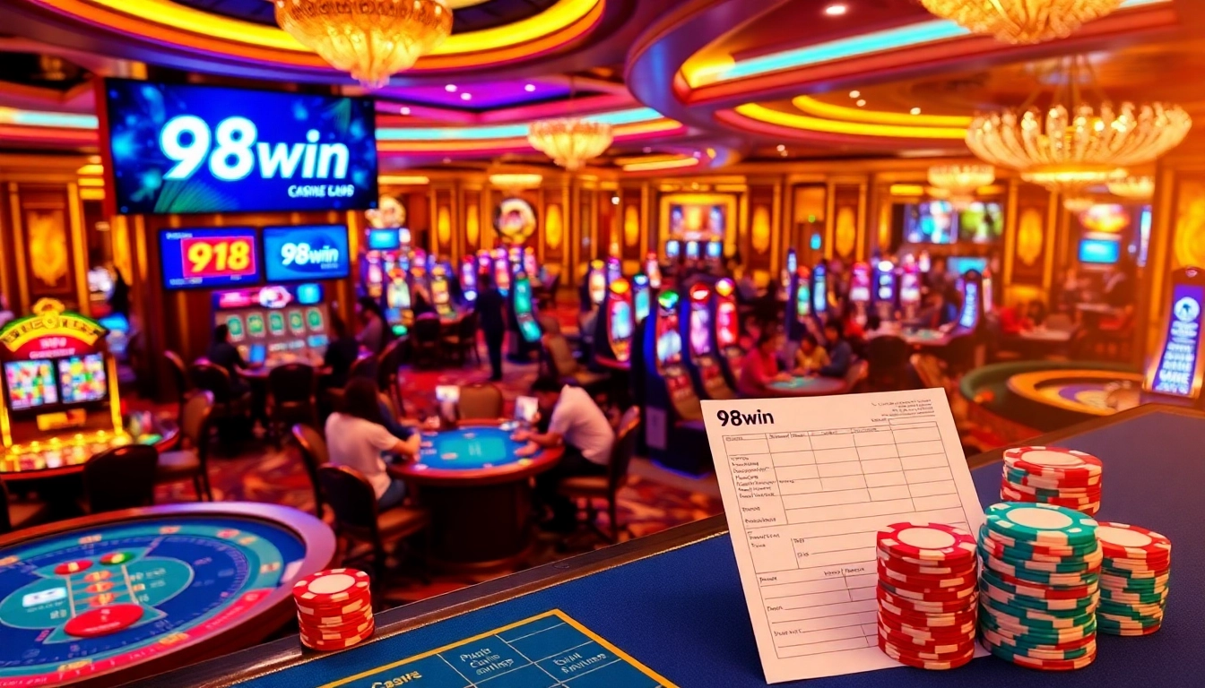 Experience the thrill of 98win with vibrant casino action and gaming excitement.