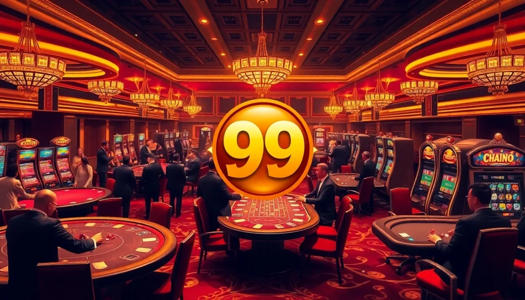 Experience the thrill of PS 99 with players enjoying vibrant casino games and betting excitement.