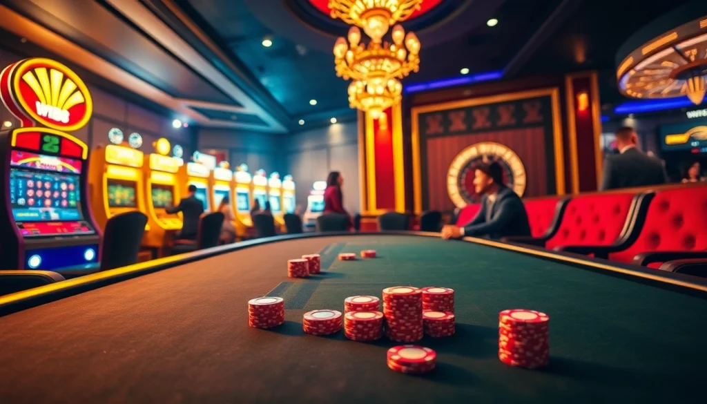 Experience thrilling gameplay at ww88 online casino with vibrant tables and slot machines.