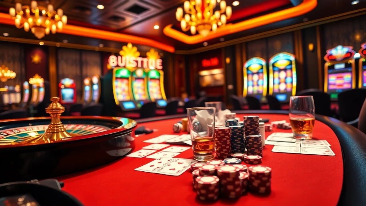 Players engaging in exciting casino games at uu88's luxurious gambling environment.