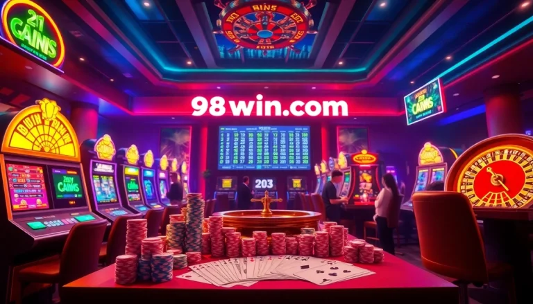 Experience the excitement of 98win com with a vibrant online casino featuring slot machines and dynamic betting.