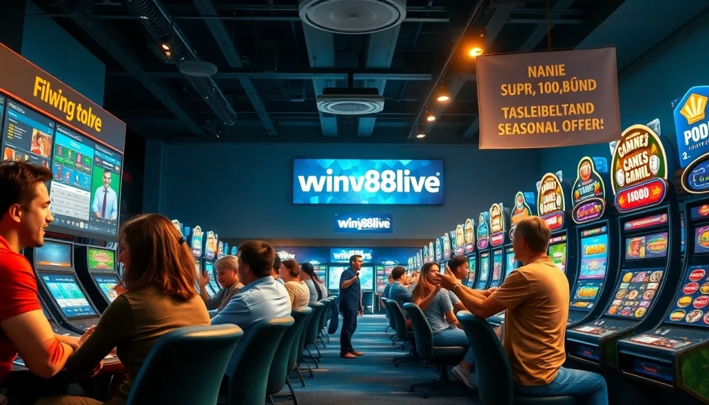 Engaged players enjoying diverse games at winvn88.live, highlighting online betting excitement.