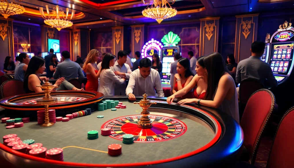 Experience thrilling gameplay at https://bet88.limited/ with colorful poker chips on a luxurious casino table.