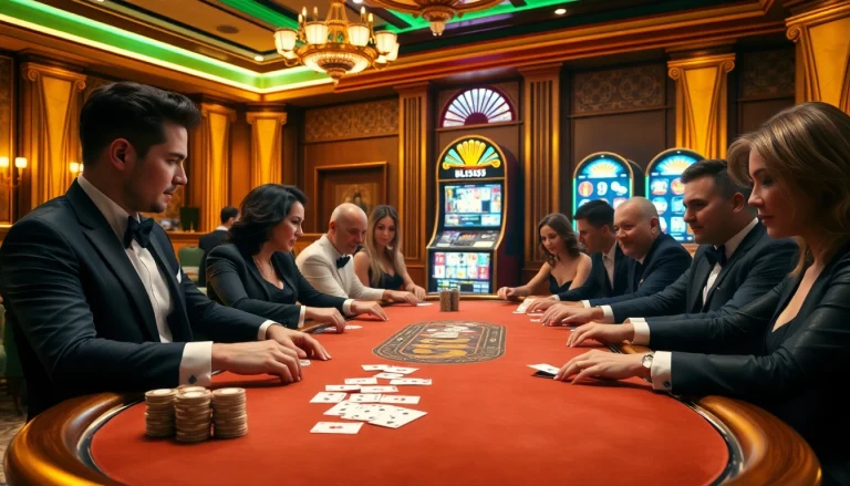 Winning at BL555 poker with high-stakes chips and vibrant casino atmosphere.