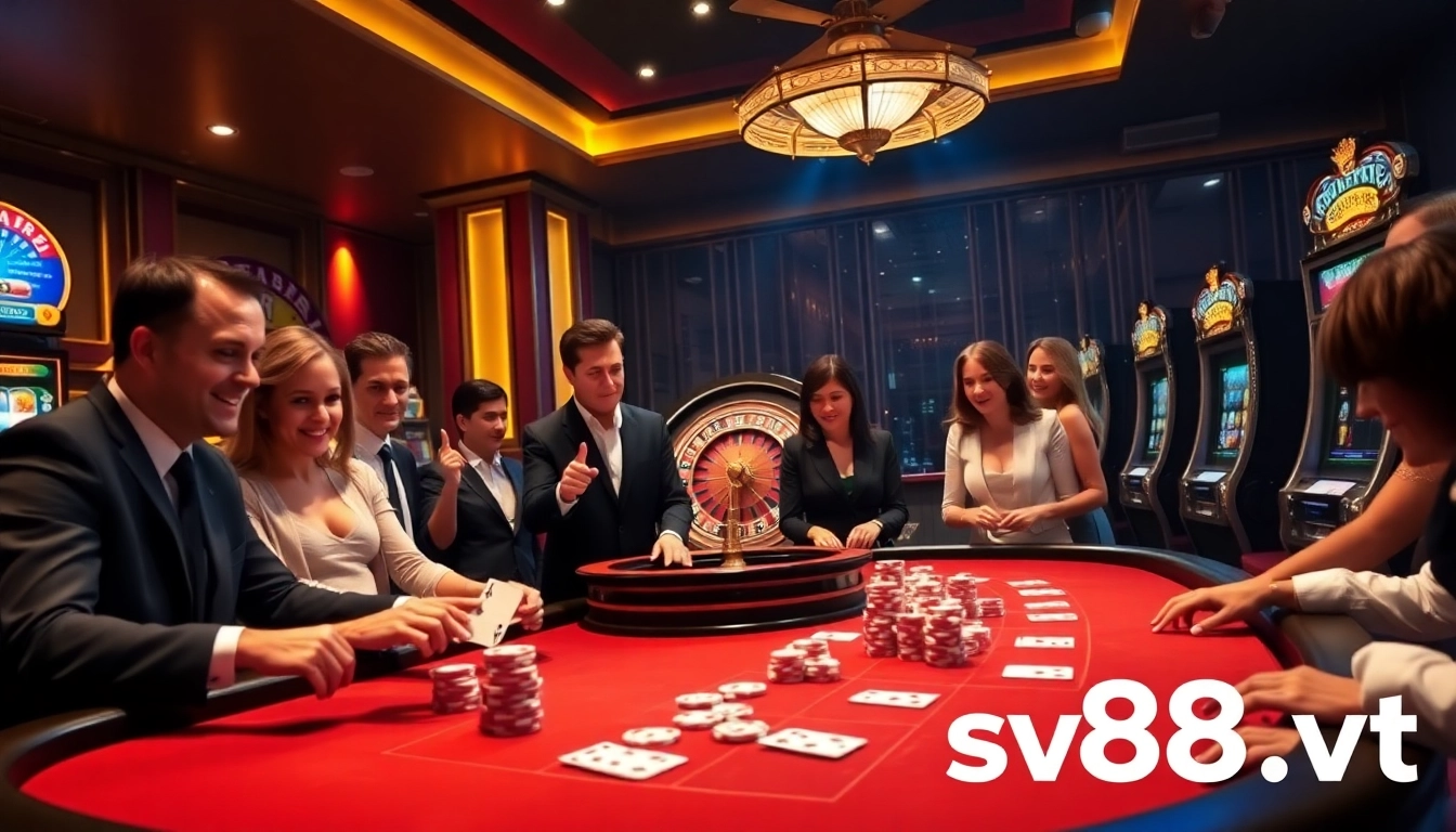 Experience thrilling action with sv88.vt at an elegant casino table.