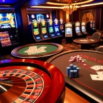 Engage in thrilling casino gameplay with PS99 amidst vibrant roulette wheels and poker tables.