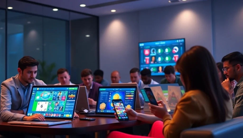 Engaging online betting platform experience at vin777.gb.net with diverse players and dynamic games.