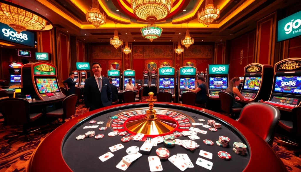 Experience high-stakes gaming at go88.family featuring vibrant slots and poker excitement.