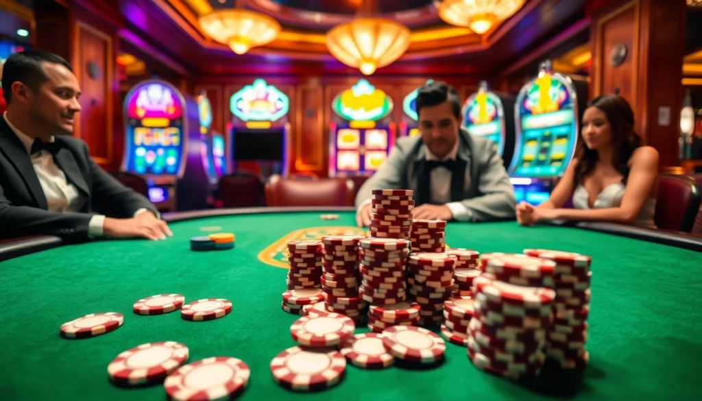 Experience the thrill of dn88 đăng nhập with vibrant poker games and luxurious casino ambiance.
