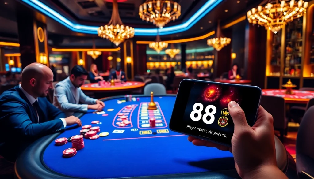 Experience thrilling gaming at 88i nhà cái with poker action and stylish casino ambiance.