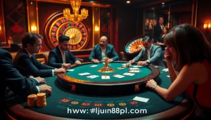Experience vibrant casino action at https://jun88pl.com/, featuring poker and roulette in a luxurious setting.