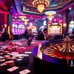 Experience the thrill of vvvwin with vibrant casino visuals showcasing poker, roulette, and online gaming excitement.