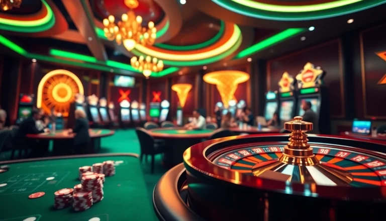 Players celebrating wins at the trang chu luckywin online casino, featuring vibrant tables and slot machines.