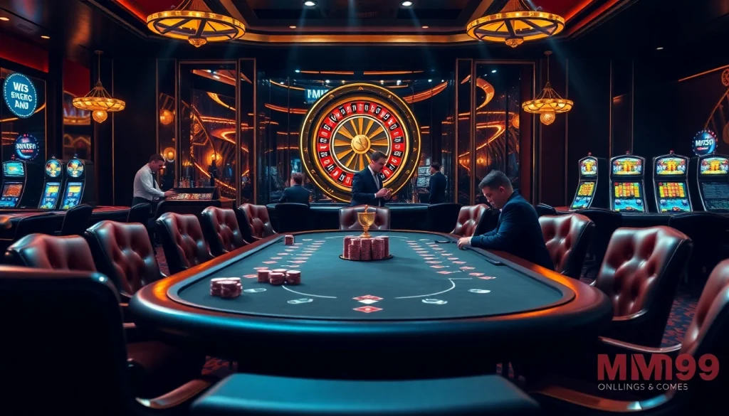 Engage with MM99's exciting poker scene featuring stylish gameplay and vibrant casino elements.