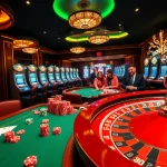 Experience the excitement of xin88 with vibrant casino tables, poker chips, and engaged players.