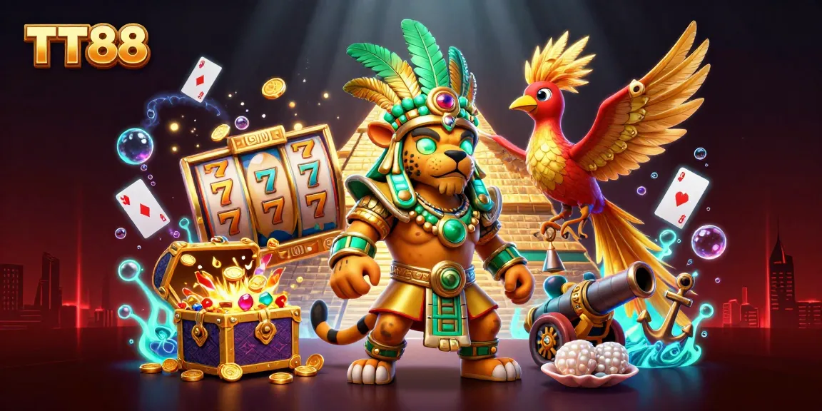 Experience the vibrant world of TT88 with thrilling slot games and exciting treasures.