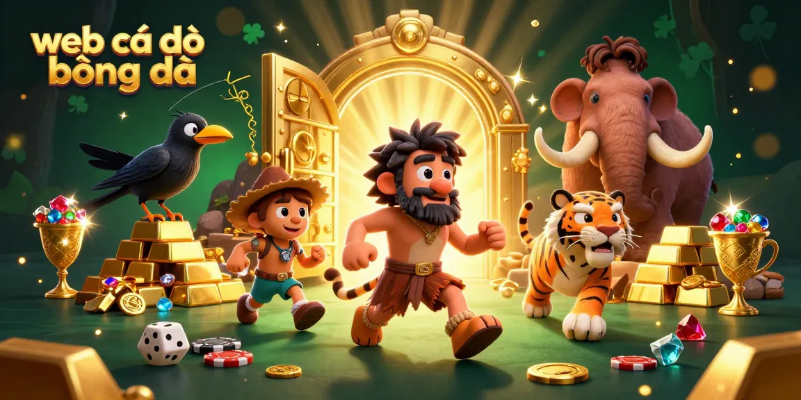 Engage with the ultimate web cá độ bóng đá experience at a prehistoric casino showcasing exciting casino elements.