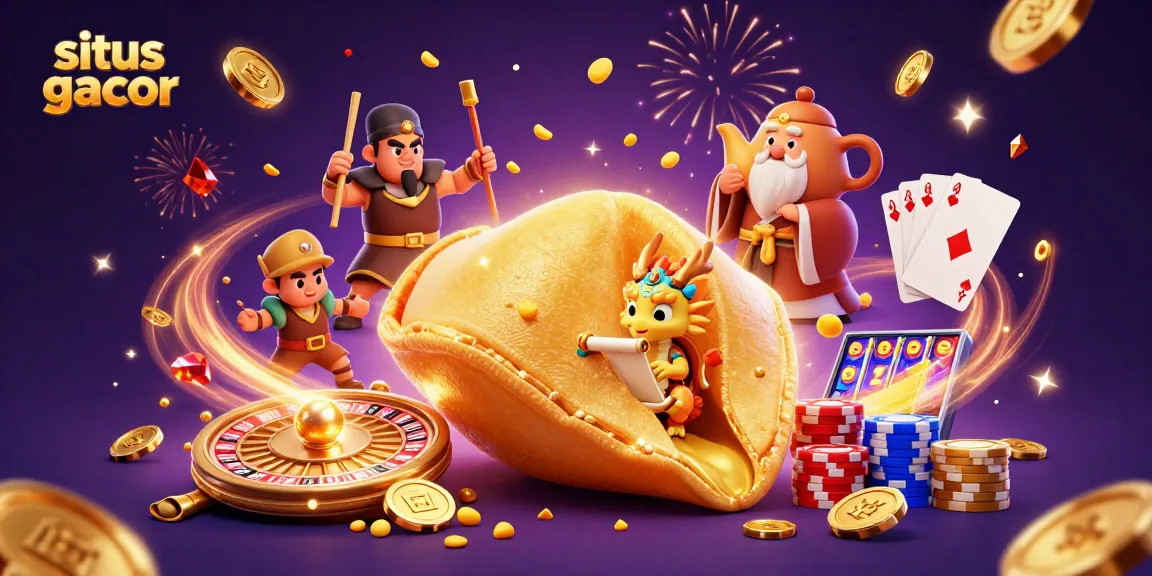 Experience the excitement of situs gacor with golden coins, dynamic characters, and vibrant casino elements.