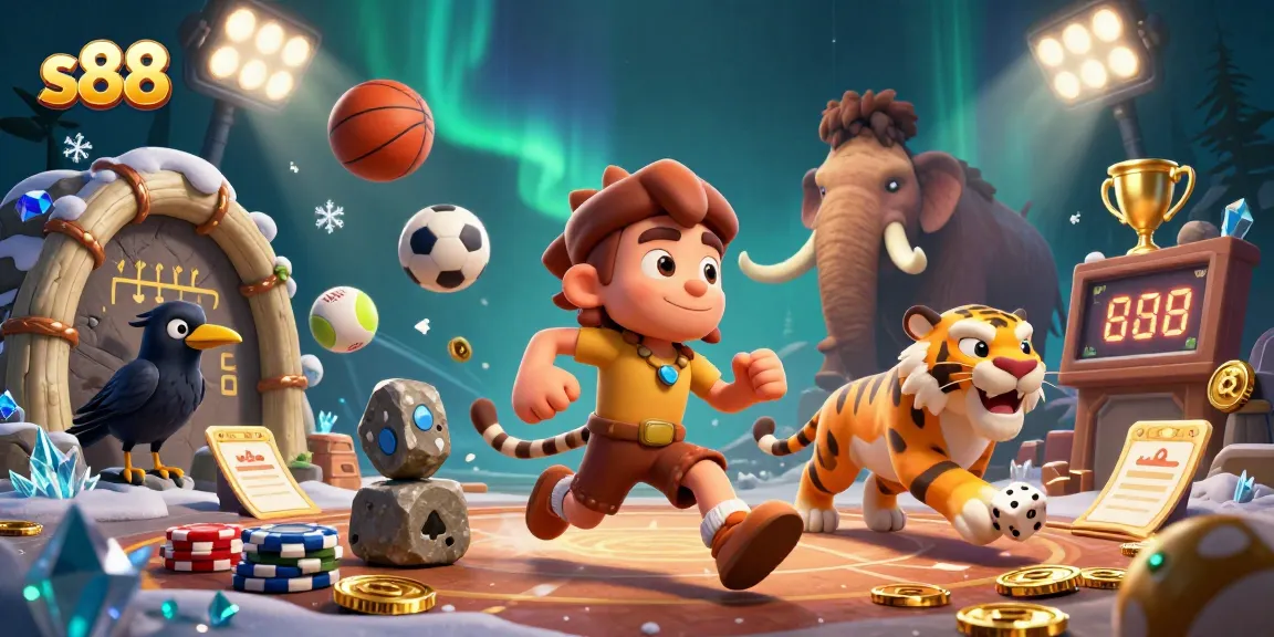 Engage in the thrilling world of s88 as cavemen and sabertooths bring casino excitement to life.