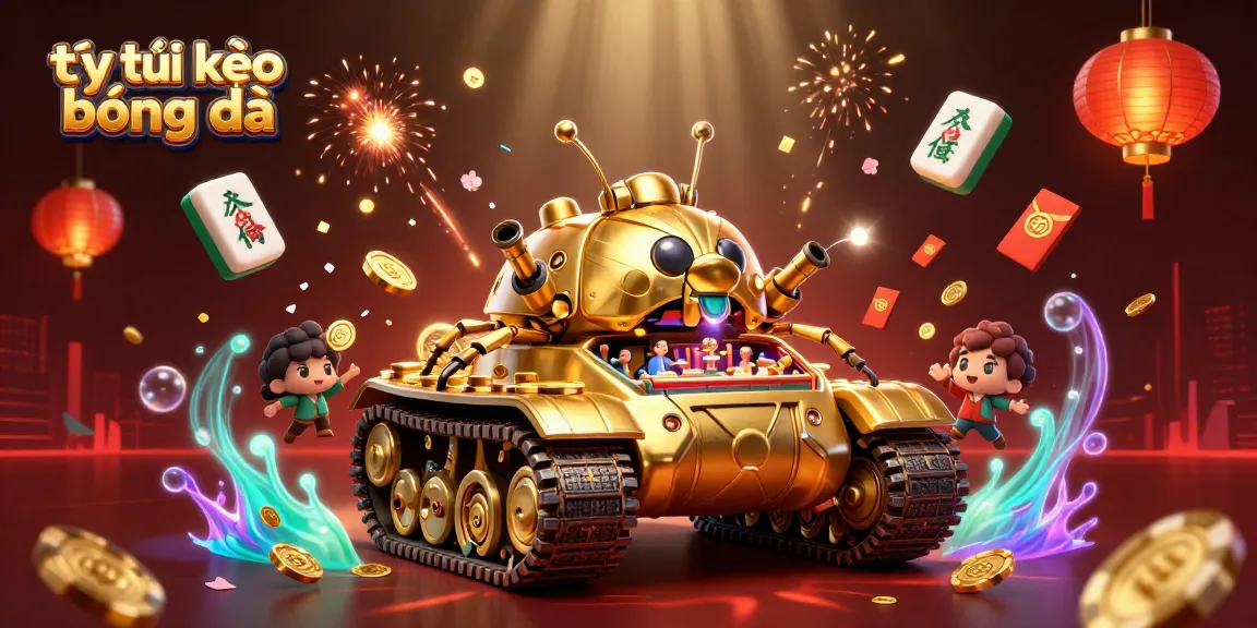 Experience the excitement of tỷ lệ kèo bóng đá as a golden beetle tank showcases a vibrant mini casino scene.