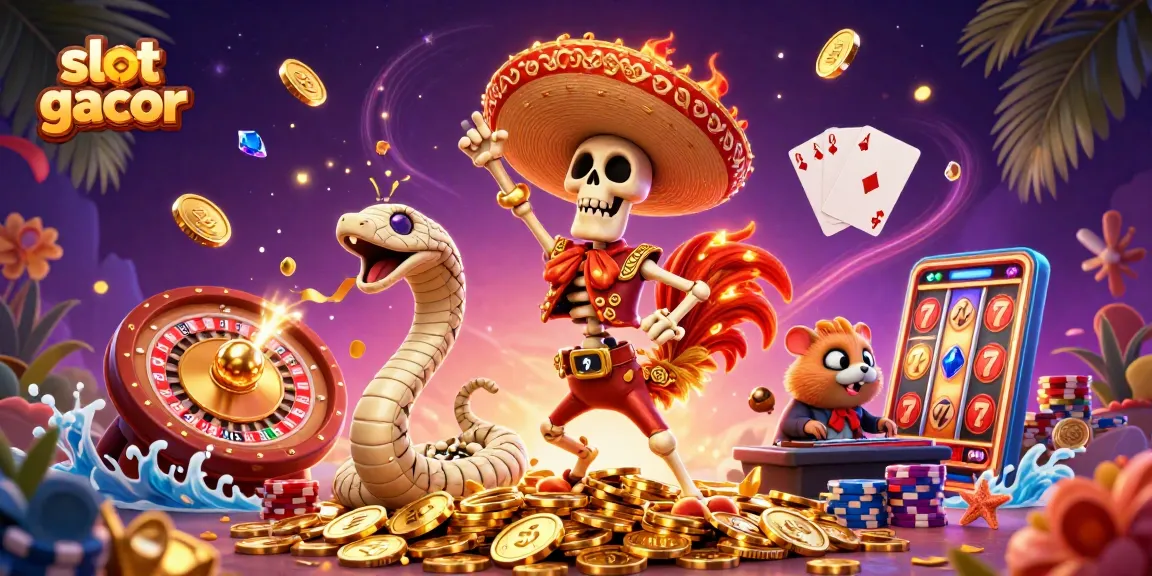 Experience thrilling wins with slot gacor as the zombie hamster DJ spins dazzling games!